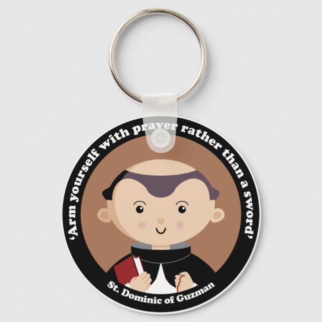 St. Dominic of Guzman Keychain (Front)
