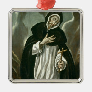 St.Dominic of Guzman Metal Ornament