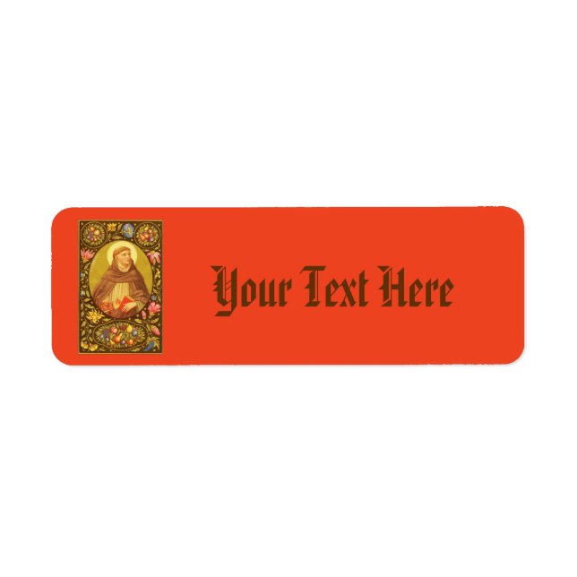 St. Dominic (PM 02) Narrow NBMP Label 3a (Front)