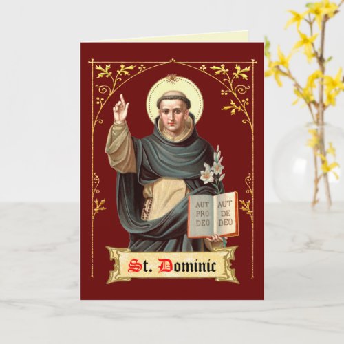 St Dominic Preaching BEN 002 Blank Greeting Card