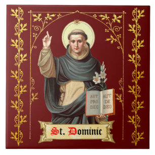 St. Dominic Preaching (BEN 002) Ceramic Tile