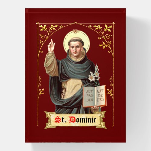 St Dominic Preaching BEN 002 Paperweight