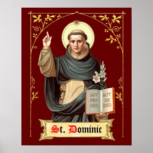 St Dominic Preaching BEN 002  Poster
