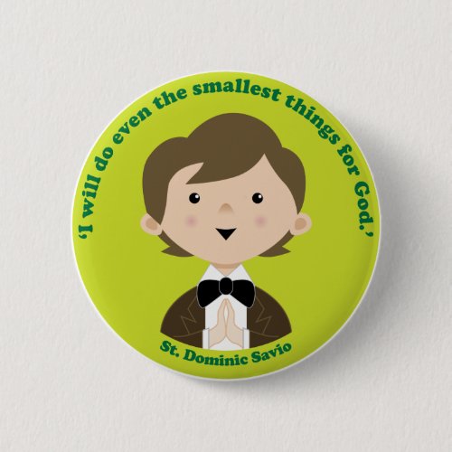 St Dominic Savio Button