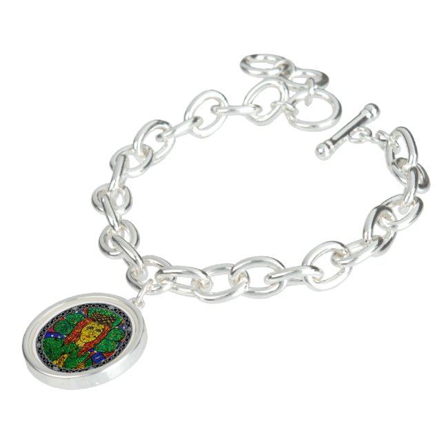 St. Dymphna Charm Bracelet (Side)