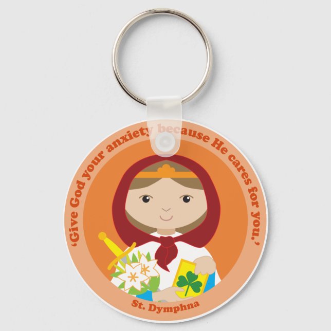 St. Dymphna Keychain (Front)