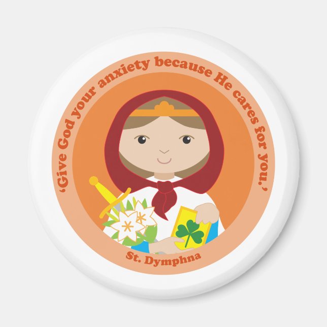 St. Dymphna Magnet (Front)