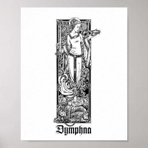 St Dymphna of Gheel 8 x 10 Print