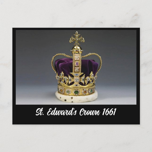 St. Edward's Crown 1661 Postcard (Front)