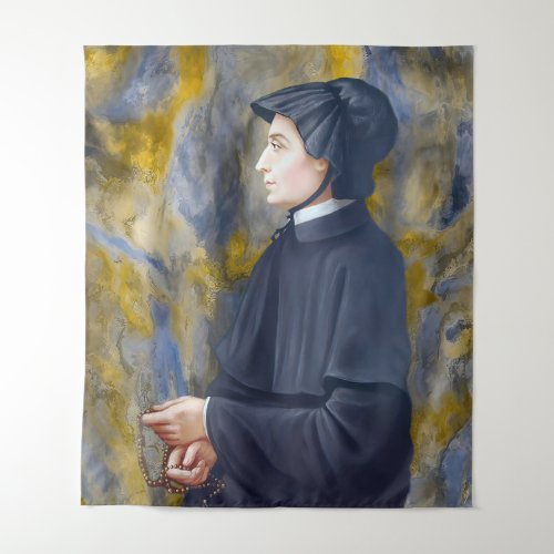 St Elizabeth Ann Seton Catholic Saint  Tapestry