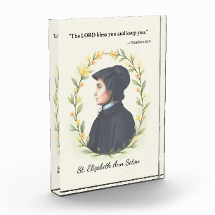 St Elizabeth Ann Seton God's Peace and Blessings Acrylic Award