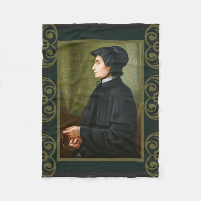 St. Elizabeth Ann Seton Sister Rosary Charity Fleece Blanket (Front)