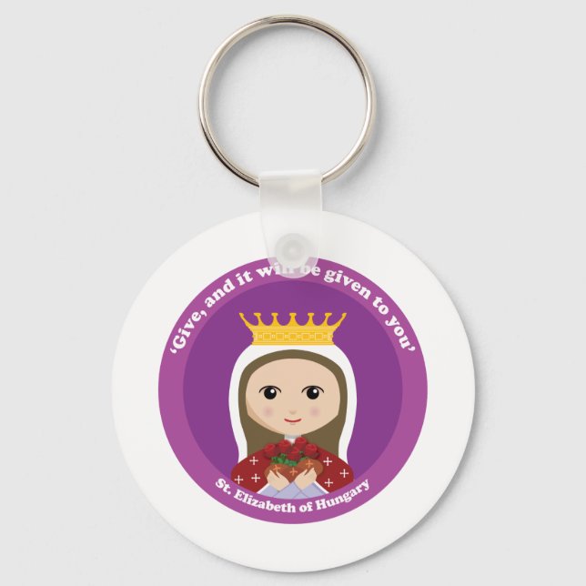 St. Elizabeth of Hungary Keychain (Front)