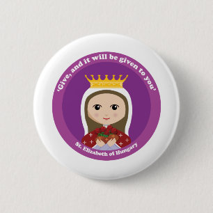 St. Elizabeth of Hungary Pinback Button
