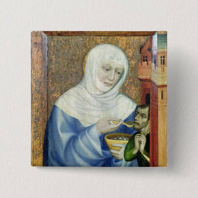 St. Elizabeth of Hungary Pinback Button (Front)