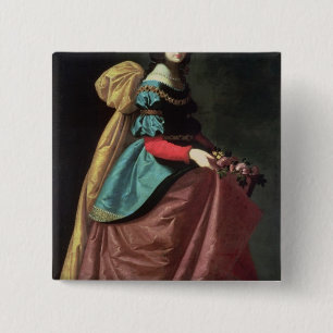 St. Elizabeth of Portugal 1640 Pinback Button