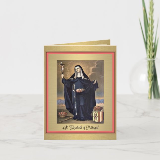 St. Elizabeth of Portugal Greeting Card (Front)