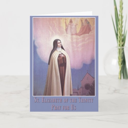St Elizabeth of the Trinity Carmelite Nun Card