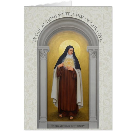 St. Elizabeth of the Trinity Carmelite Nun Cards (Front)