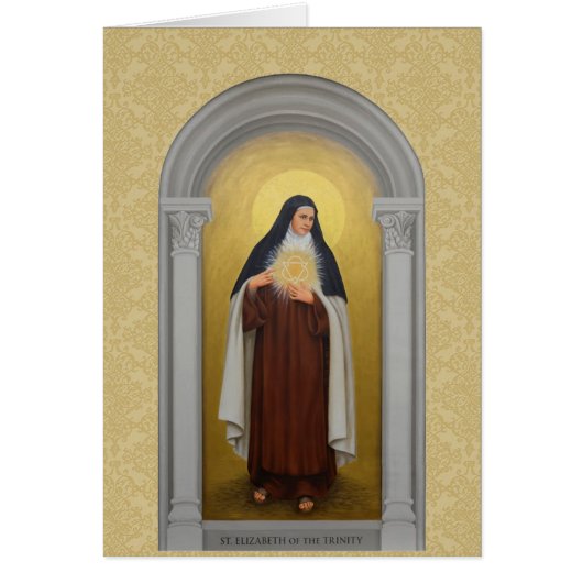 St. Elizabeth of the Trinity Carmelite Saint Cards (Front)