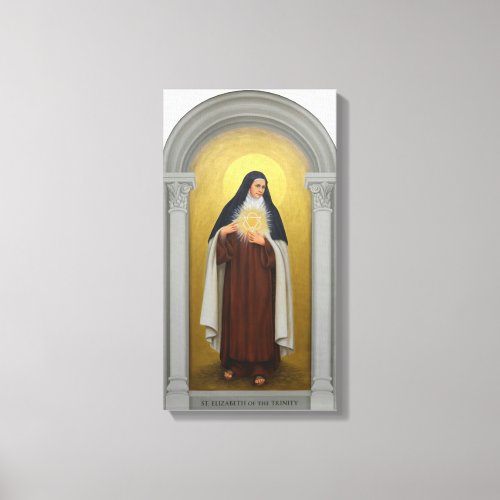 St Elizabeth of the Trinity Catholic Carmelite Canvas Print