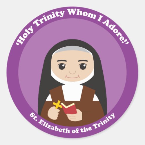 St Elizabeth of the Trinity Classic Round Sticker