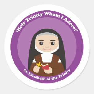 St. Elizabeth of the Trinity Classic Round Sticker