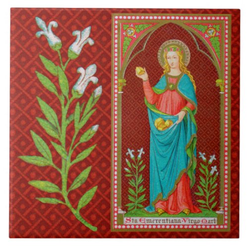 St Emerentiana of Rome SAU 36 Ceramic Tile