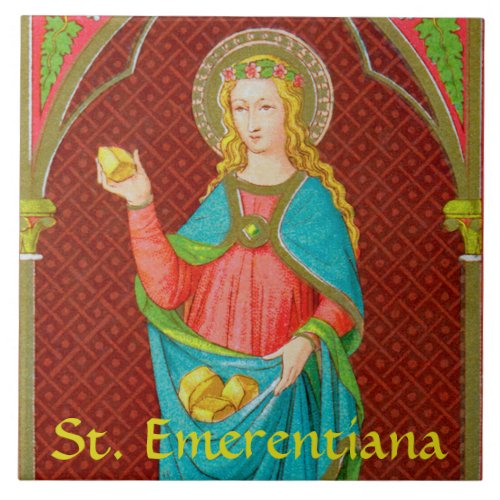 St Emerentiana of Rome SAU 36 Ceramic Tile