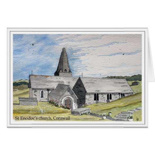 St Enodoc's Church, Trebetherick, Cornwall Cards (Front Horizontal)