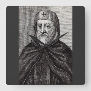 St. Ephrem the Syrian Teacher of Repentance Art Square Wall Clock