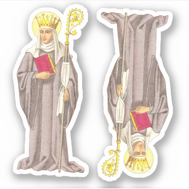 St. Etheldreda (Audrey) (P 003) - 2-Up Contour Sticker (Front)