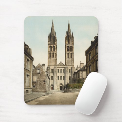St Etienne Church Caen France Mouse Pad