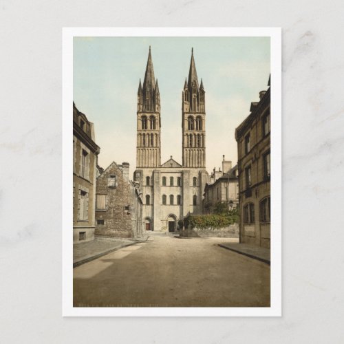 St Etienne Church Caen France Postcard