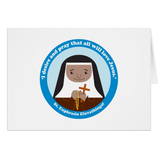 St. Euphrasia Eluvathingal Cards (Front Horizontal)