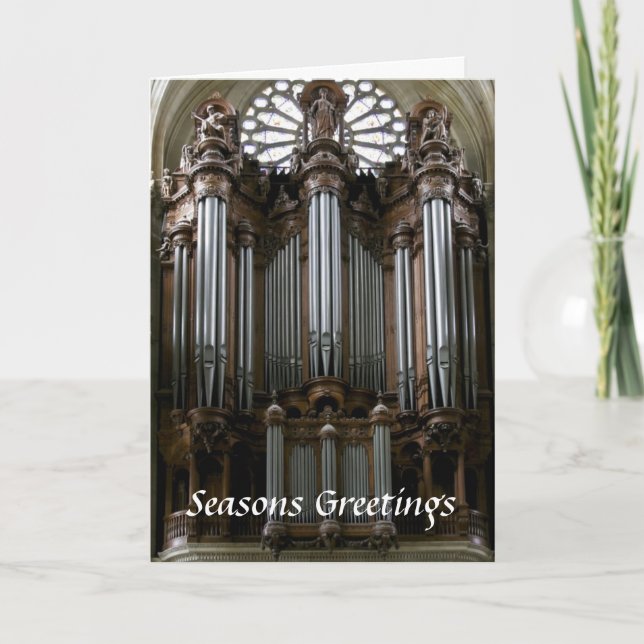St Eustache organ Christmas card (Front)