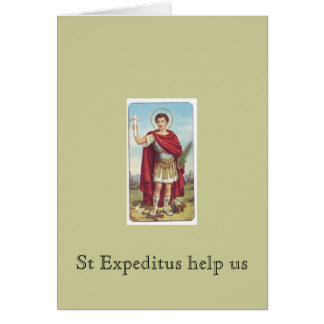 St Expeditus help us Cards