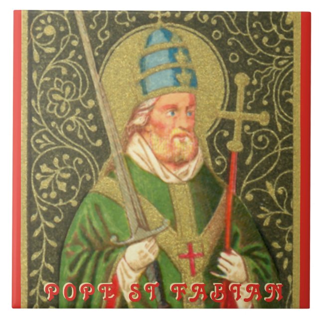 St. Fabian (PA 01a) Ceramic Tile (Front)