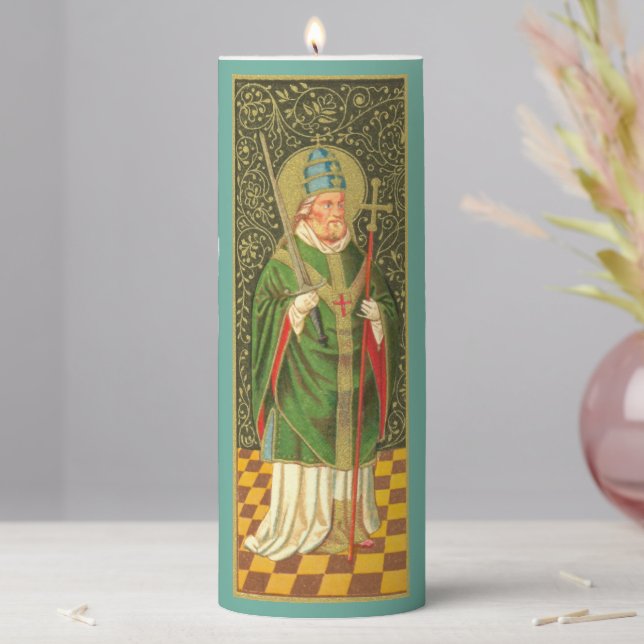 St. Fabian (PA 01a) Pillar Candle (In Situ)