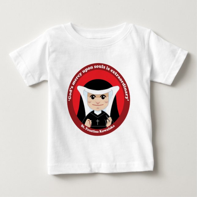 St. Faustina Kowalska Baby T-Shirt (Front)
