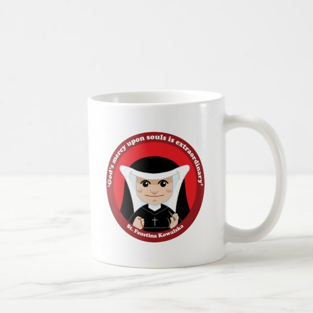 St. Faustina Kowalska Coffee Mug (Right)