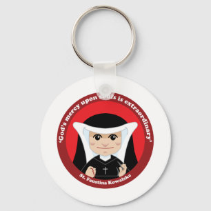 St. Faustina Kowalska Keychain