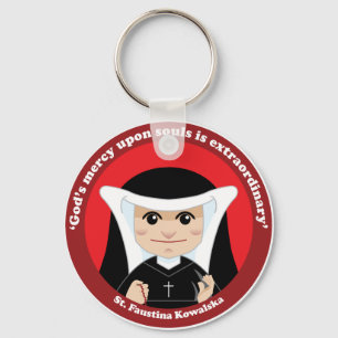 St. Faustina Kowalska Keychain