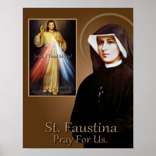 ST FAUSTINA POSTER