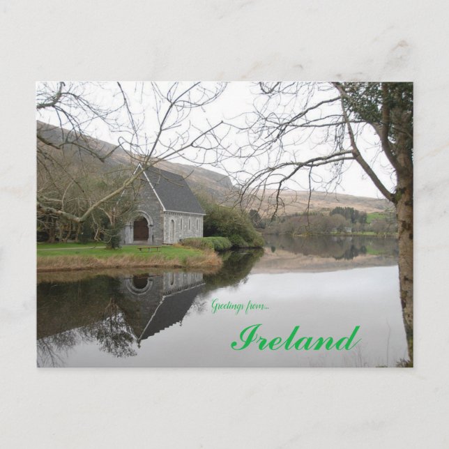 St Finbarr's Oratory in Gougane Barra Ireland Postcard (Front)