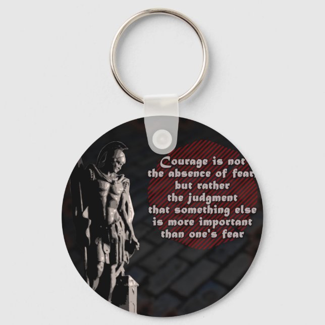 St. Florian Courage Firefighter Keychain (Front)