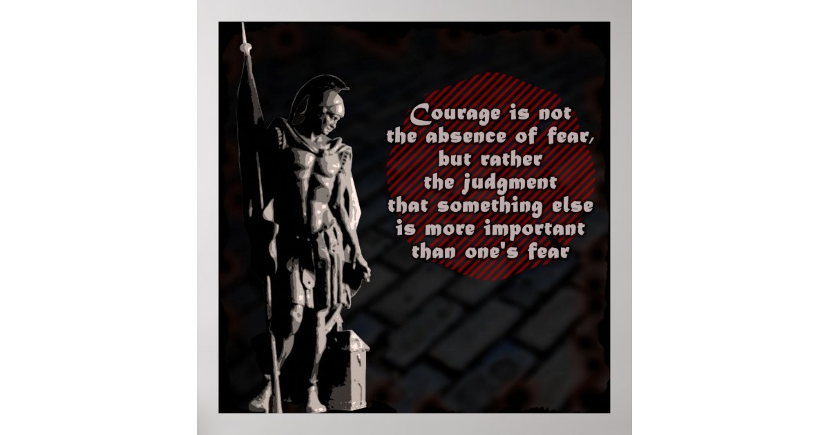 St. Florian Courage Firefighter Poster | Zazzle