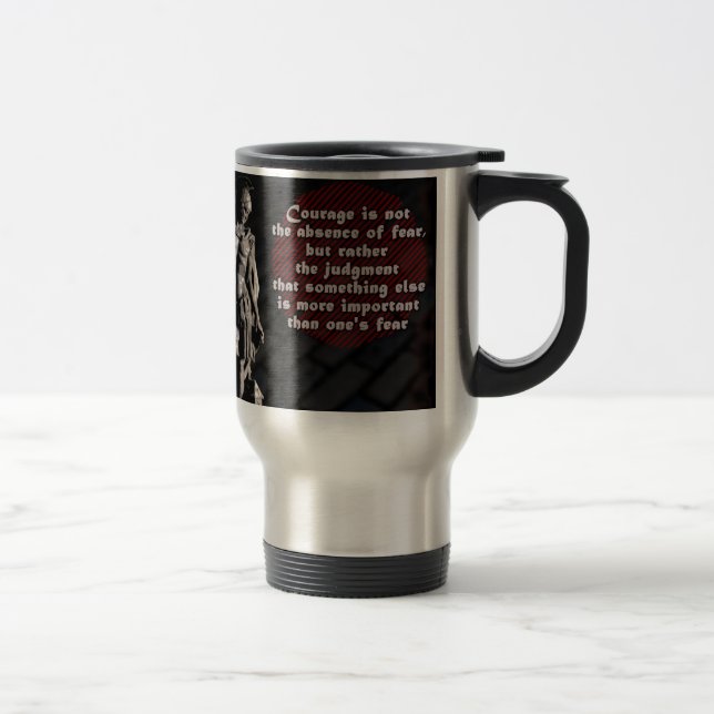 St. Florian Courage Firefighter Travel Mug (Right)