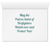 St. Florian of Lorch (BK 32) Blank Greeting Card (Inside Horizontal (Bottom))