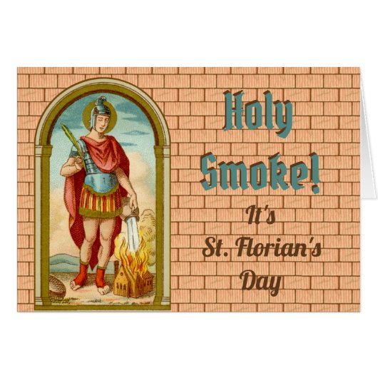 St. Florian of Lorch (BK 32) Blank Greeting Card (Front Horizontal)